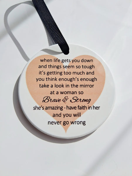 Amazing Woman ceramic plaque