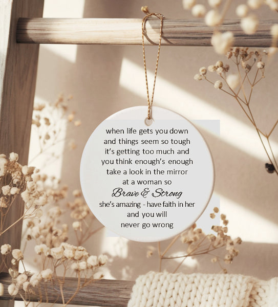 Amazing Woman ceramic plaque