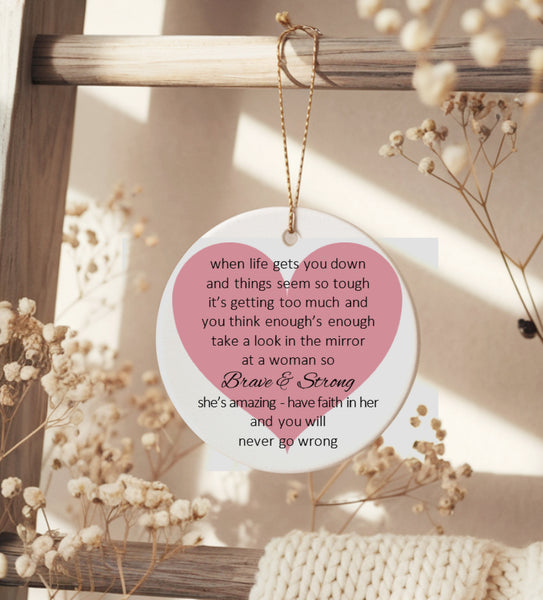 Amazing Woman ceramic plaque
