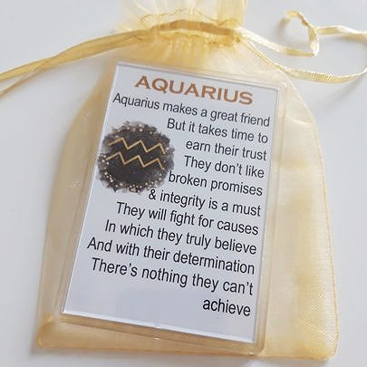 Fridge Magnet - Aquarius Zodiac Poem  3 for £10