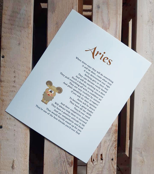Star Sign Poem Print - Special offer