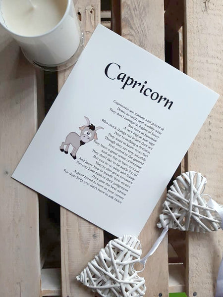 Star Sign Poem Print - Special offer