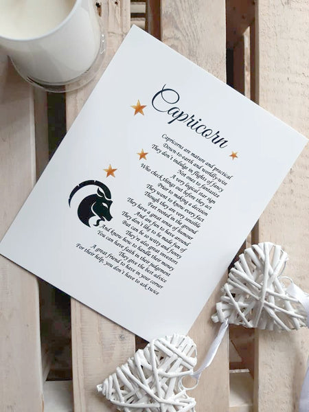Star Sign Poem Print - Special offer
