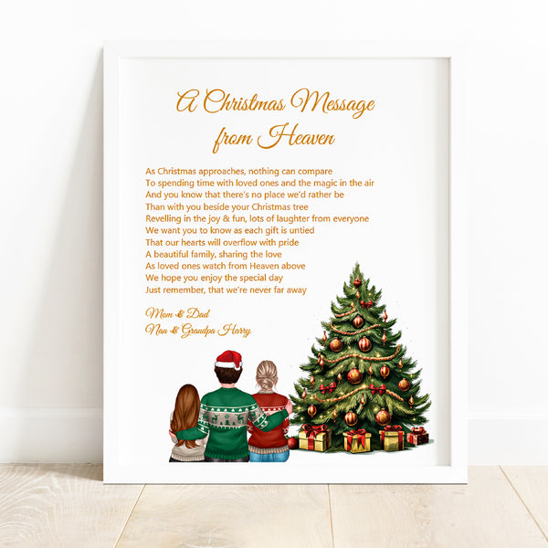 Letter from Heaven at Christmas - Heavenly wish from someone special