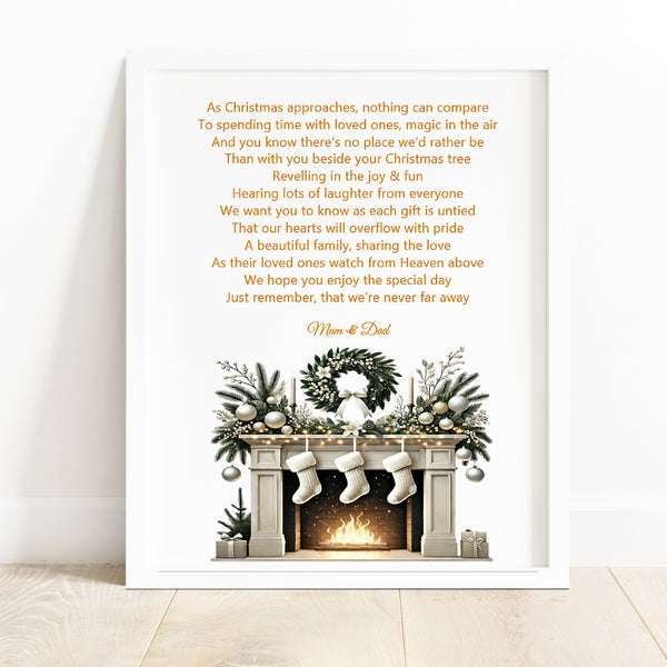 Letter from Heaven at Christmas - Heavenly wish from someone special