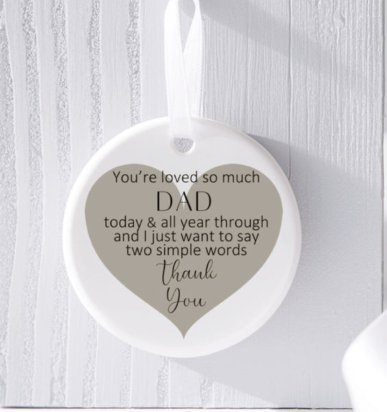 Dad ceramic plaque