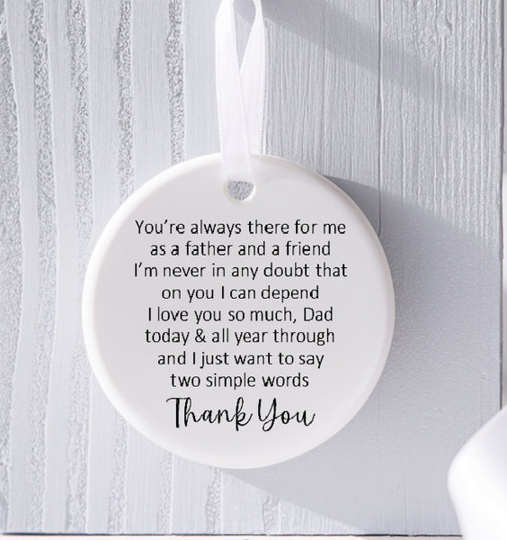 Dad ceramic plaque
