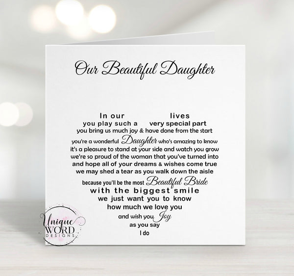 Wedding Card - Son in Law