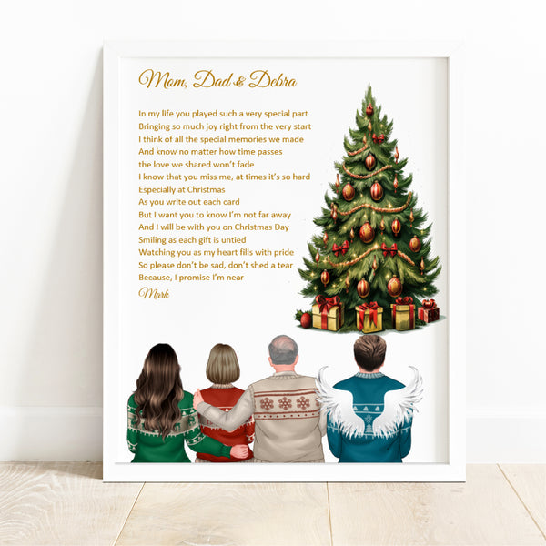 Letter from Heaven at Christmas - Heavenly wish from someone special