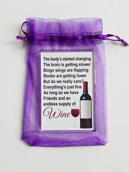 Fridge Magnet - Friends and Wine  3 for £10