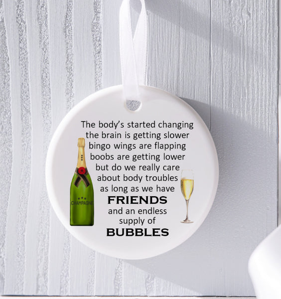 Friends and Wine plaque