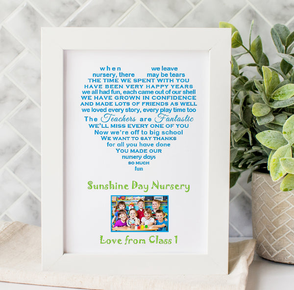 Nursery Print - Leaving Nursery poem print (7x5)