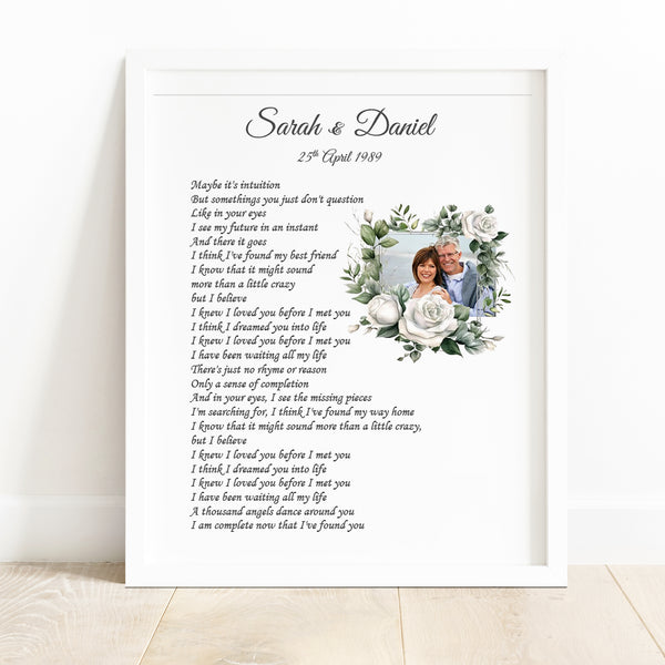 Anniversary Gift -  1st Wedding Anniversary - Paper