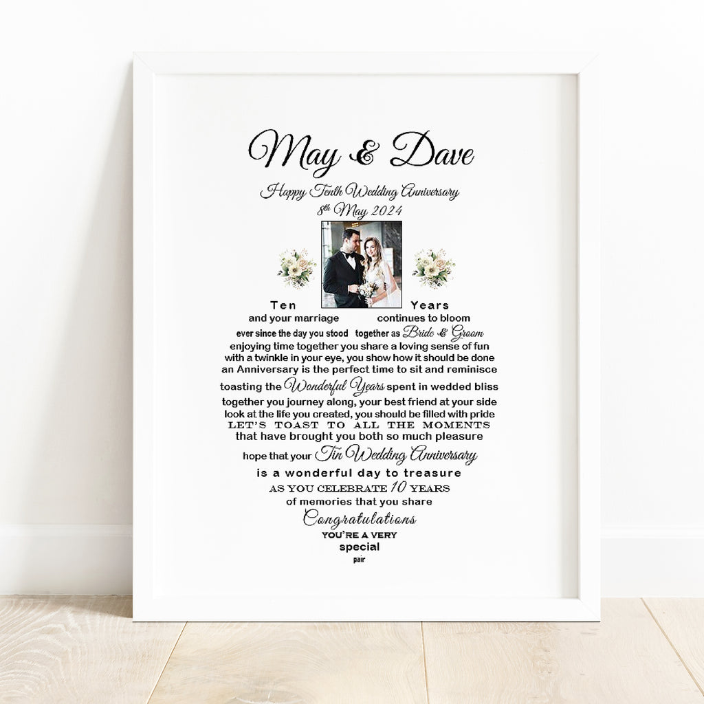 10th wedding anniversary tin | Beachweddingtips.com