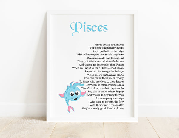 Star Sign Poem Print - Special offer