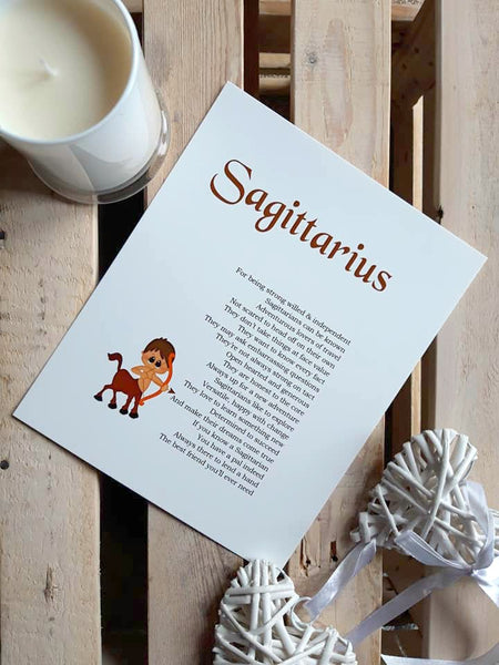 Star Sign Poem Print - Special offer