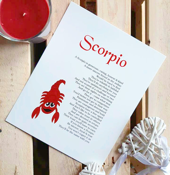Star Sign Poem Print - Special offer