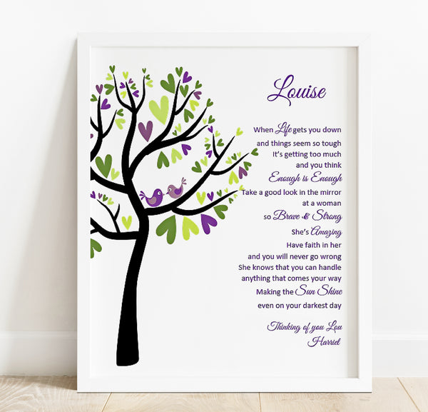 Inspirational print for an Amazing Woman 10x8