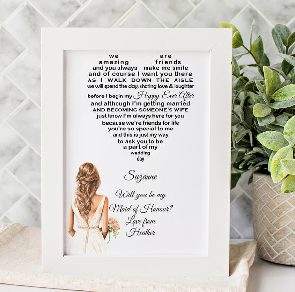 Will You Be My Bridesmaid - Bridesmaid Proposal Gift