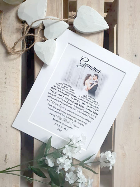 Husband / Wife Gift (photo) - for Anniversary, Christmas, Birthday or Valentine's Day