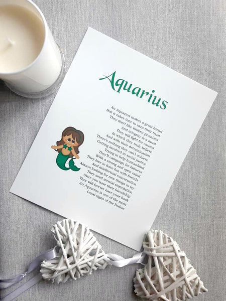 Star Sign Poem Print - Special offer