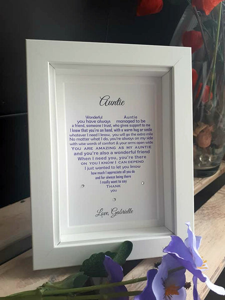 Uncle Gift -  Personalised Poem Print