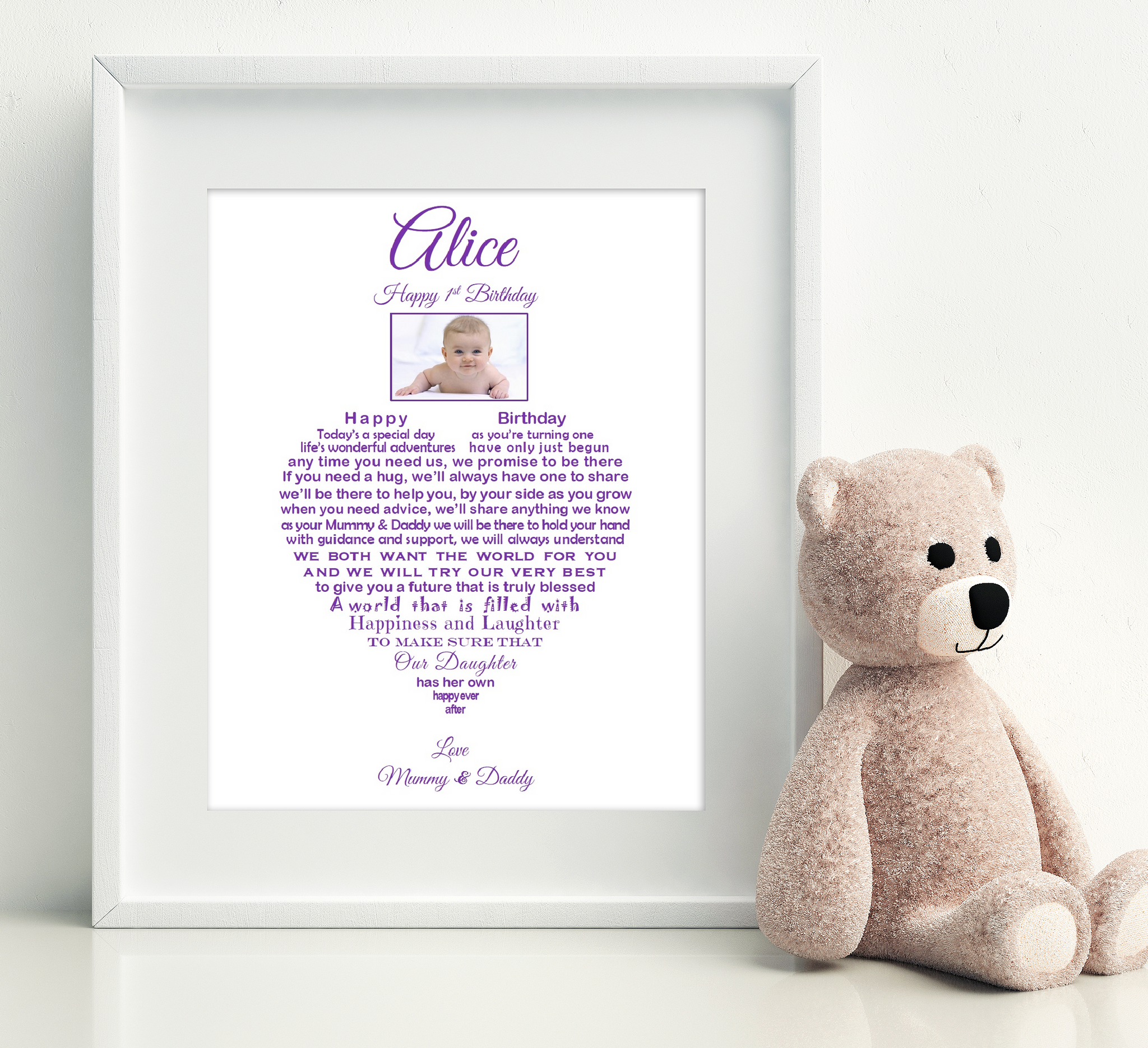 First birthday keepsake girl sales