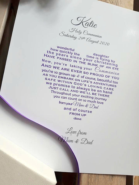 Communion Gift - Personalised print for First Holy Communion