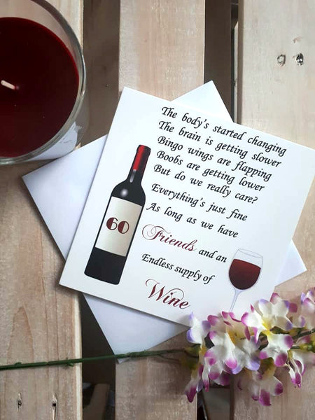 Friend Card - Friends and Wine