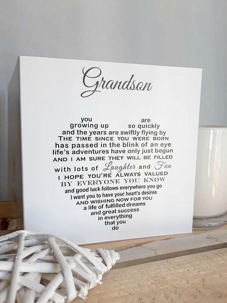 Grandson Card - Unique Grandson Birthday Card