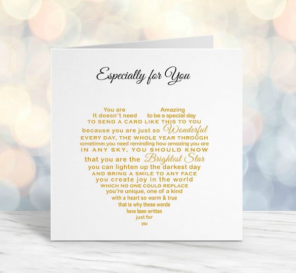 Encouragement Card - Thinking of you, You are amazing