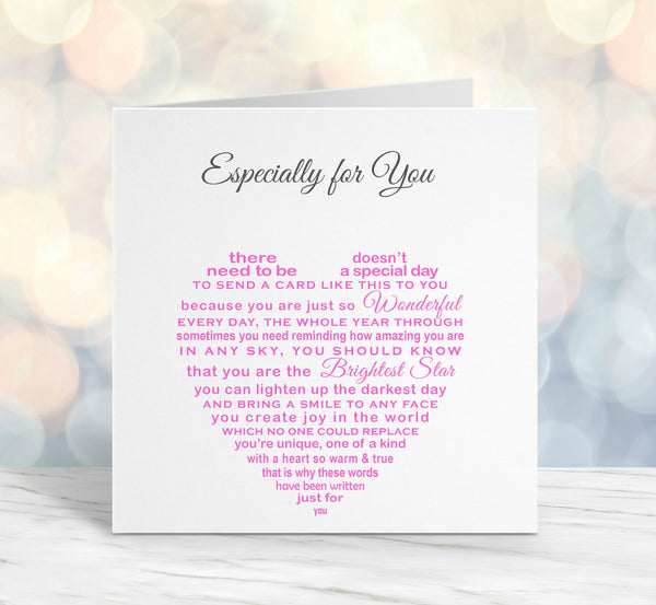 Encouragement Card - Thinking of you, You are amazing