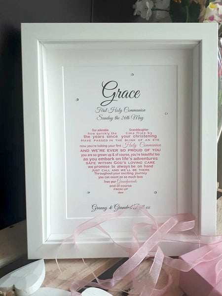 Communion Gift - Personalised print for First Holy Communion