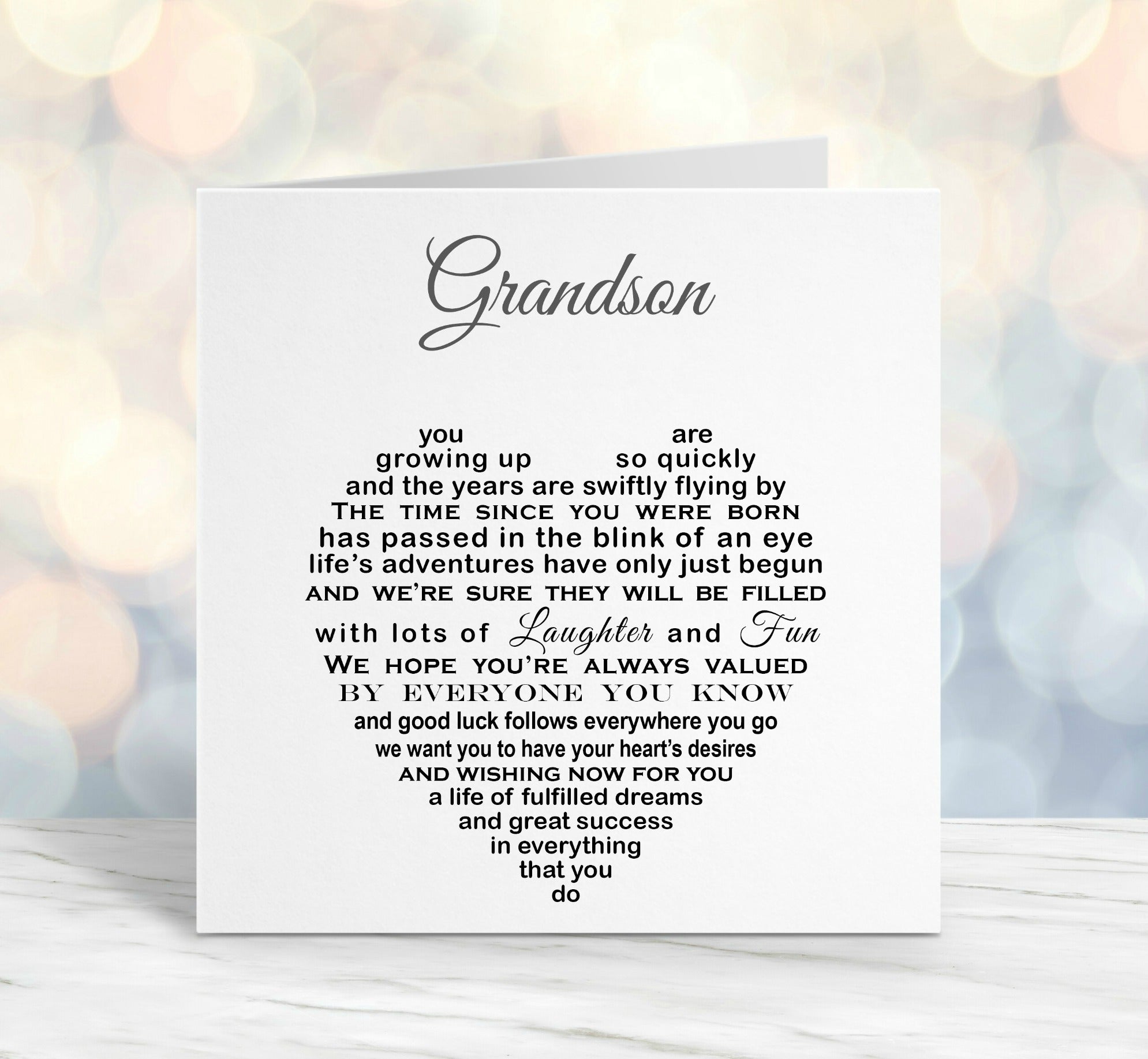 Grandson Card - Unique Grandson Birthday Card