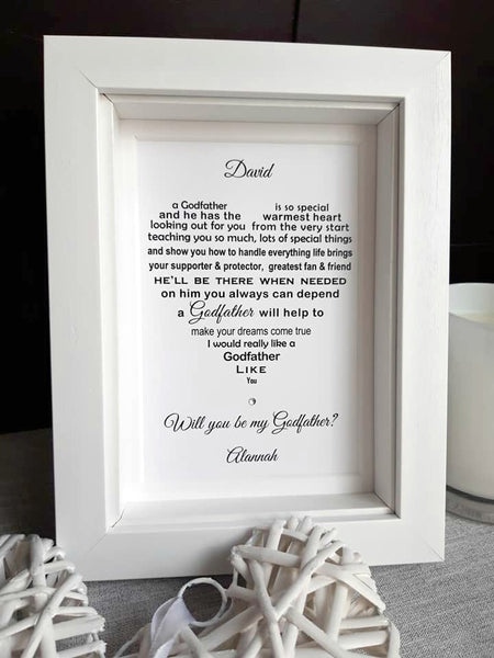 Will you be my Godfather - Christening request