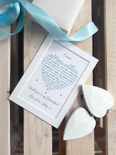 Will you be my Godmother - Christening request
