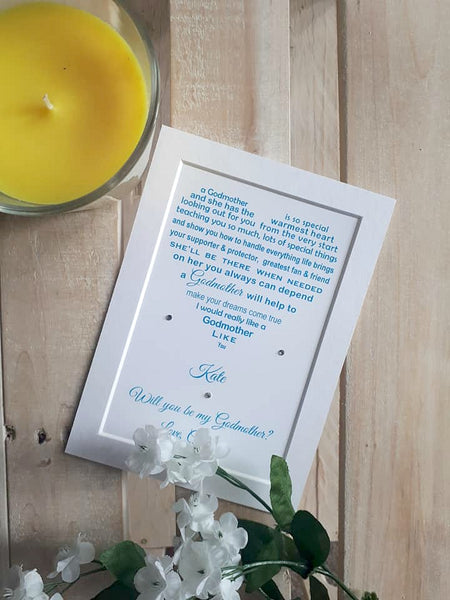 Will you be my Godmother - Christening request