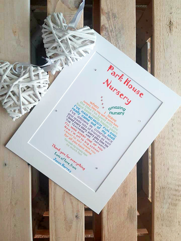 Nursery Leaving Gift Thank you Preschool, Daycare Kindergarten Gift