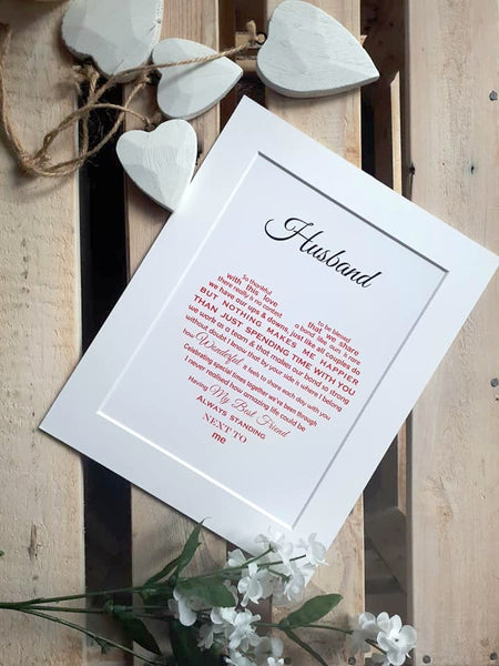 Husband Gift - for Anniversary, Christmas, Birthday, Valentine's Day