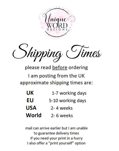 Daddy Valentine Gift -  7x5 Personalised Valentine Gift from Daughter