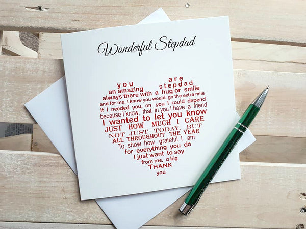 Step Dad Card - StepDad Birthday Card