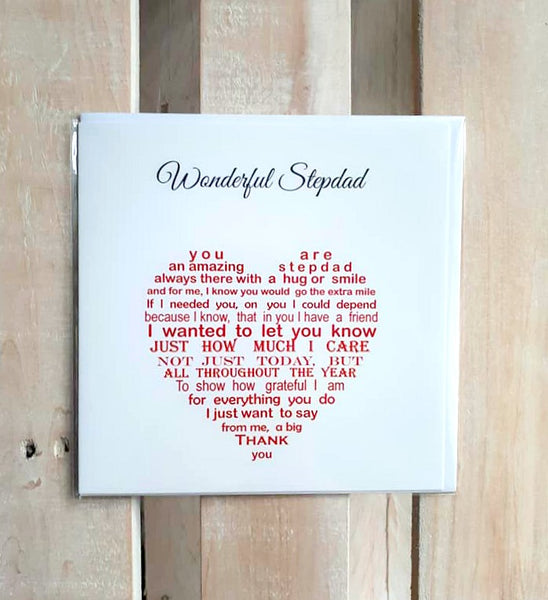 Step Dad Card - StepDad Birthday Card