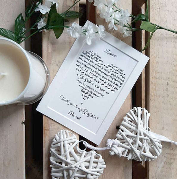 Will you be my Godfather - Christening request