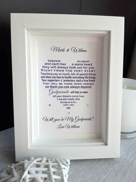 Will you be my Godparents - Christening request