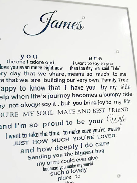 Husband Gift - for Anniversary, Christmas, Birthday, Valentine's Day